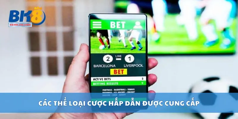 Các thể loại cược hấp dẫn được cung cấp